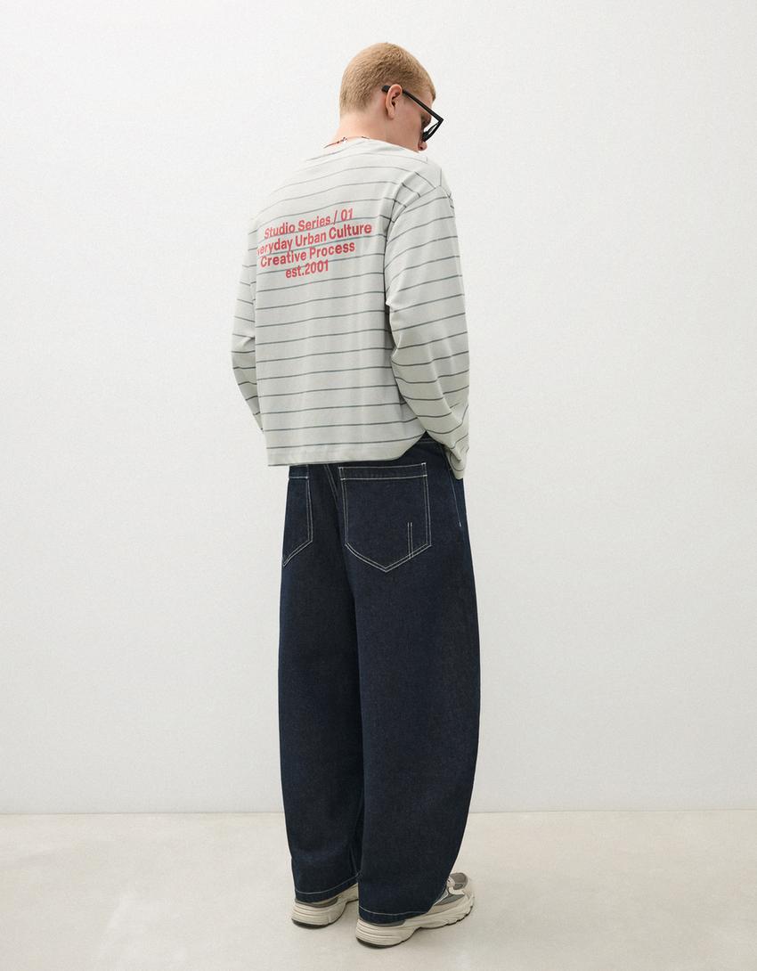 Mens Barrel Fit Mens  Jeans
