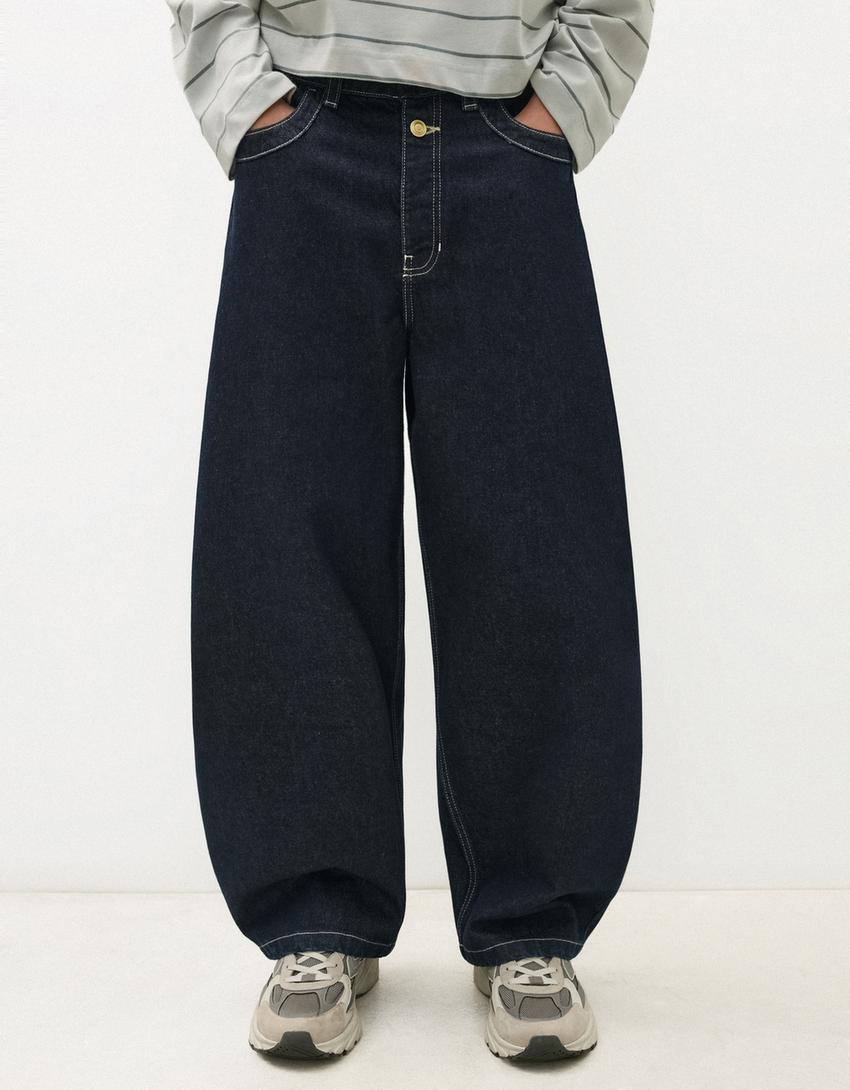 Mens Barrel Fit Mens  Jeans