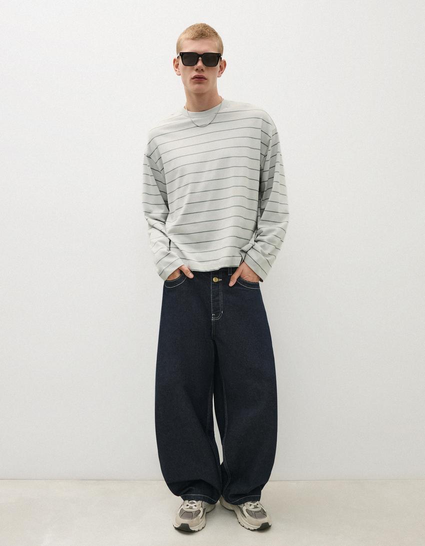Mens Barrel Fit Mens  Jeans