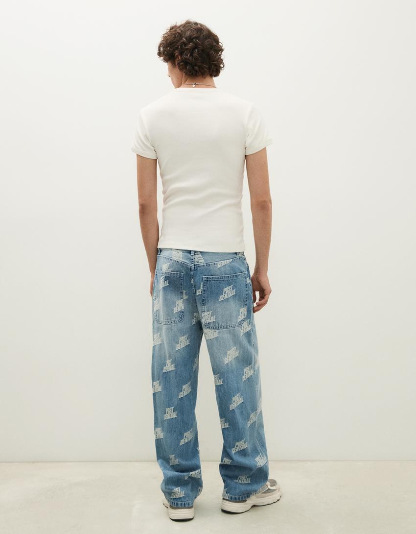 Mens Baggy Fit Men  Jeans...