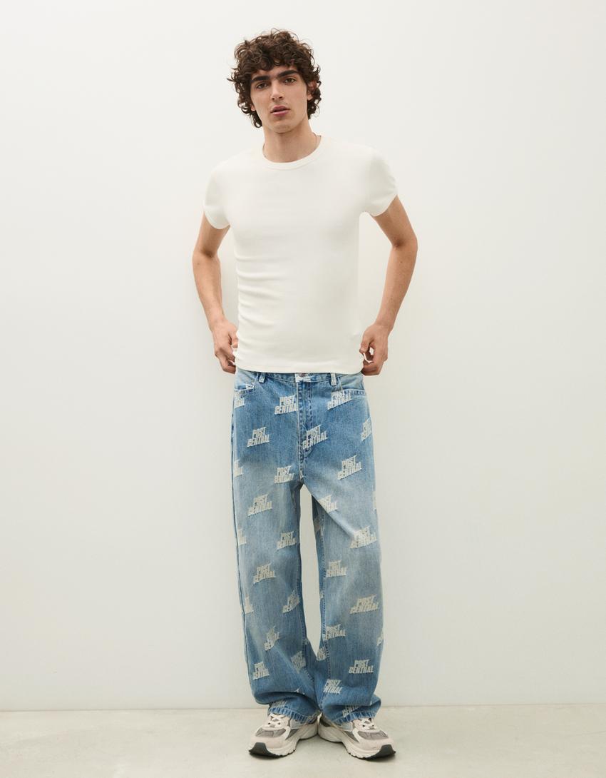 Mens Baggy Fit Men  Jeans...