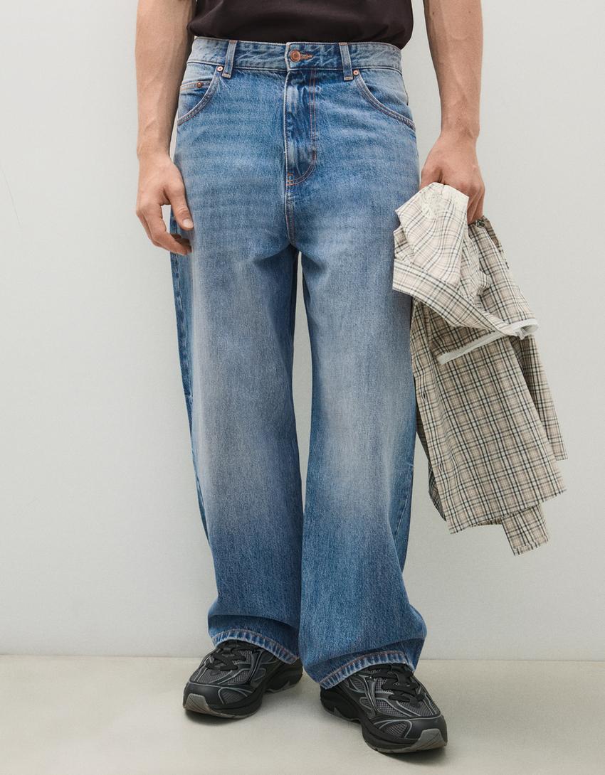 Mens Barrel Fit Mens  Jeans