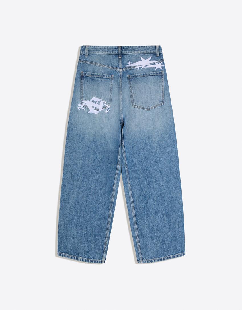 Mens Barrel Fit Mens  Jeans