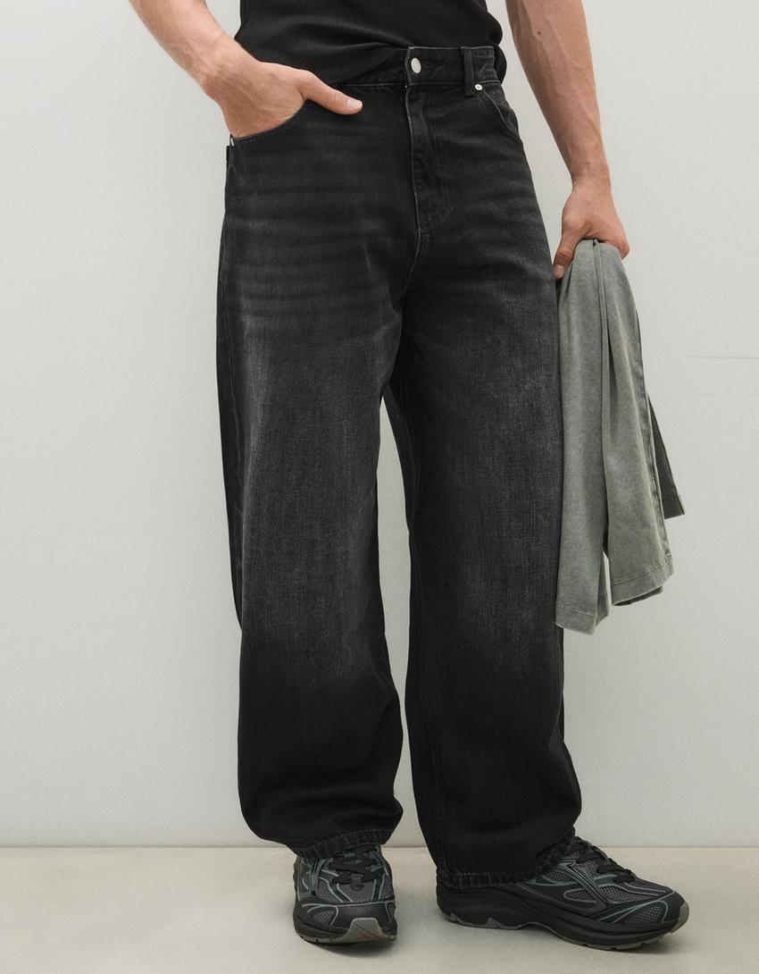 Mens Barrel Fit Mens  Jeans