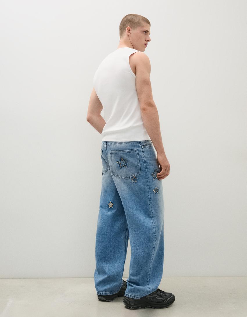 Mens Baggy Fit Men  Jeans...