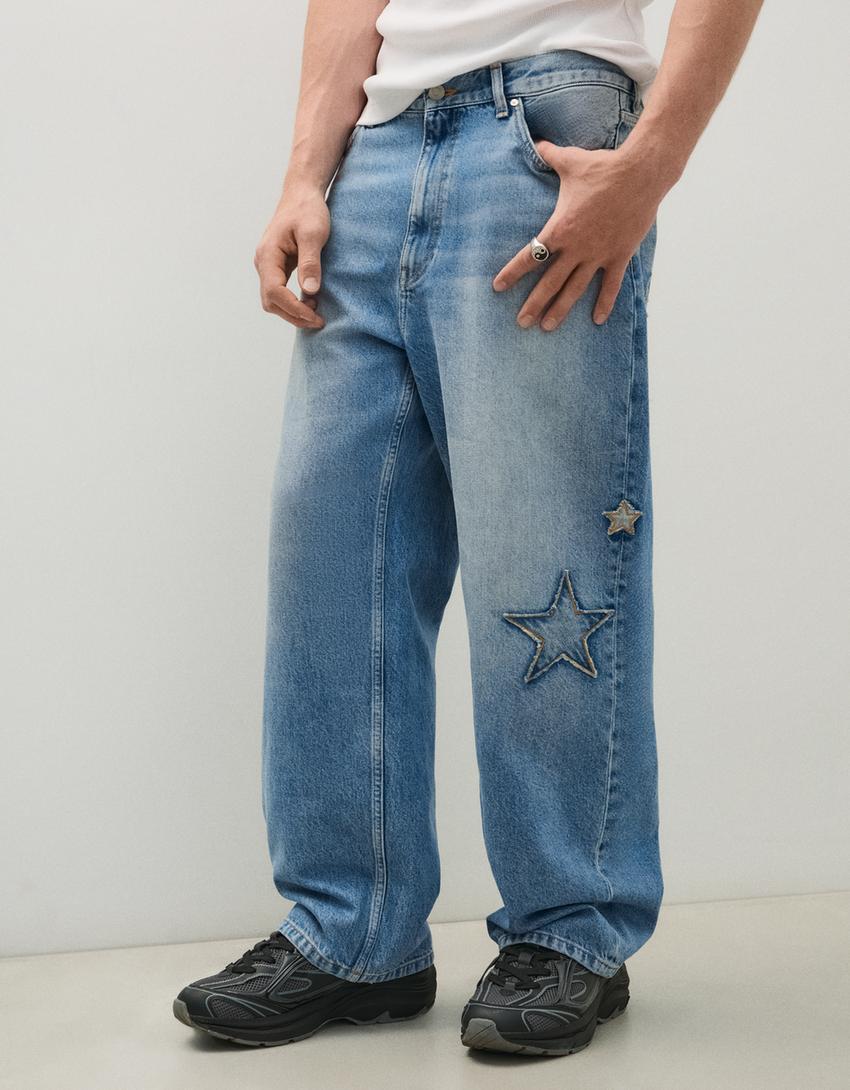 Mens Baggy Fit Men  Jeans...