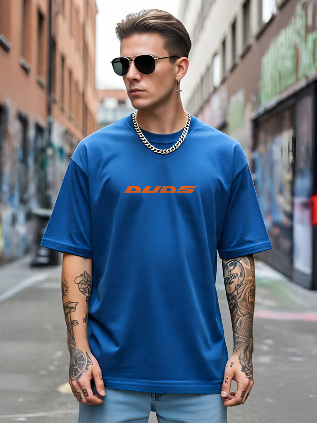Oversized Goku Graphic T-shirt Print