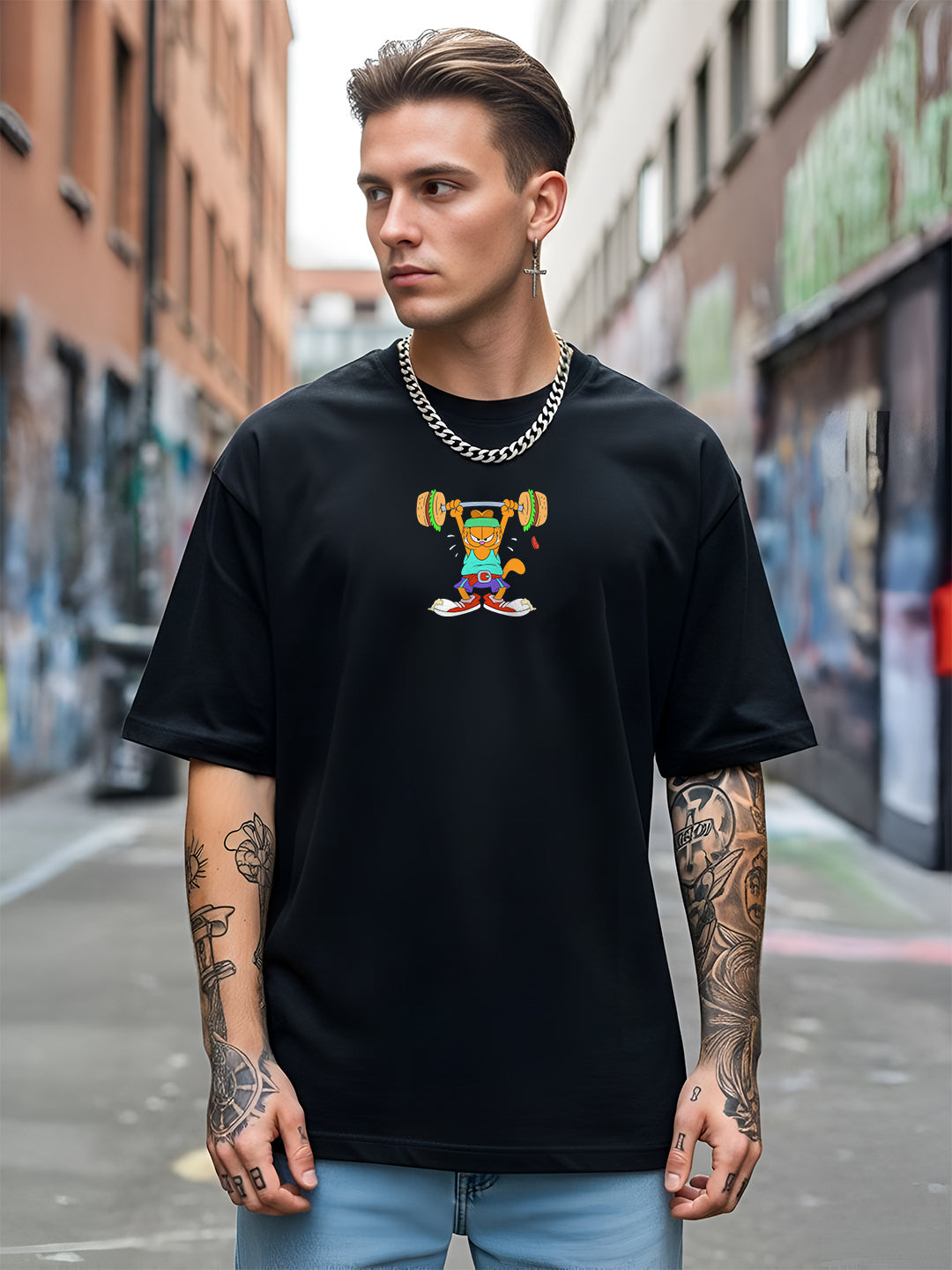 Fitness Garfield Oversized T-shirt