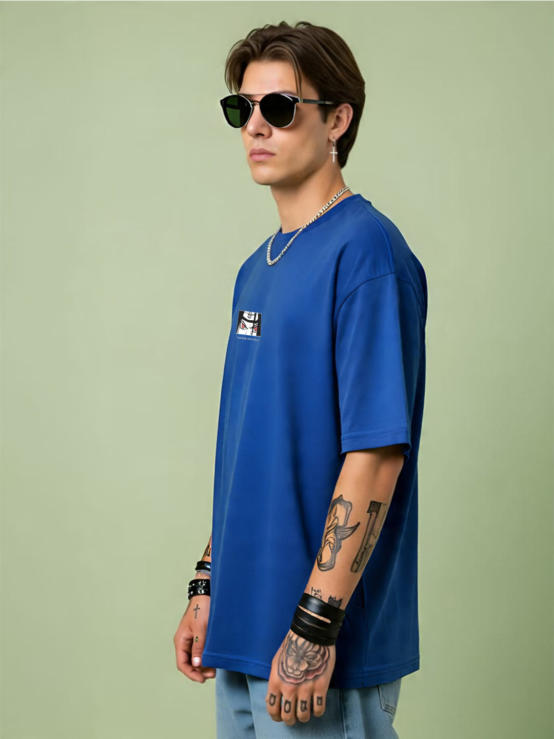 TOOMESJEANS  Men Oversized Soso Dade Printed Cotton T-Shirt