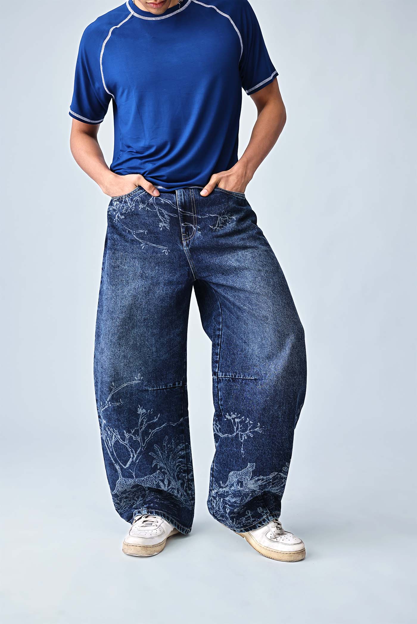 Mens Barrel Fit Mens  Jeans