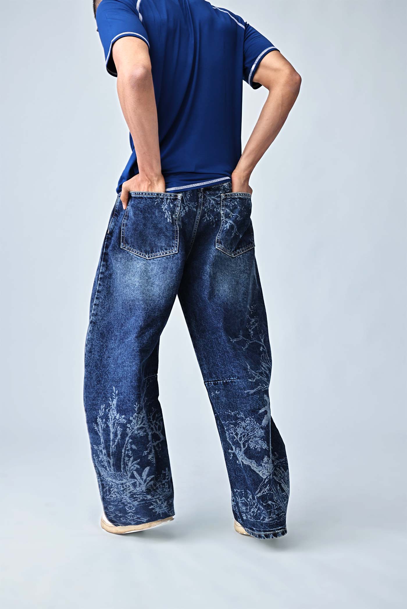 Mens Barrel Fit Mens  Jeans