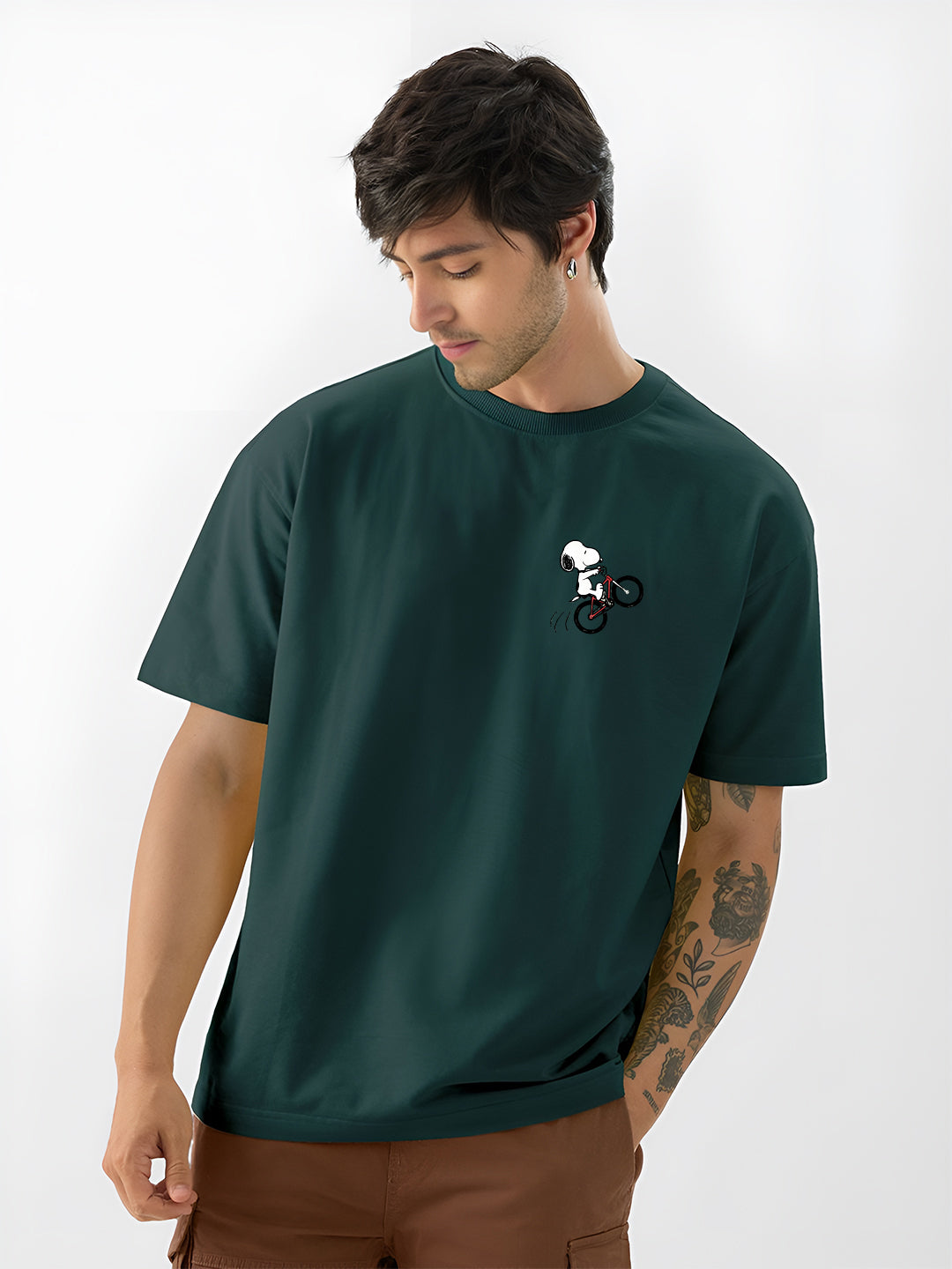 Snoopy Bicycle Oversized  T-shirt