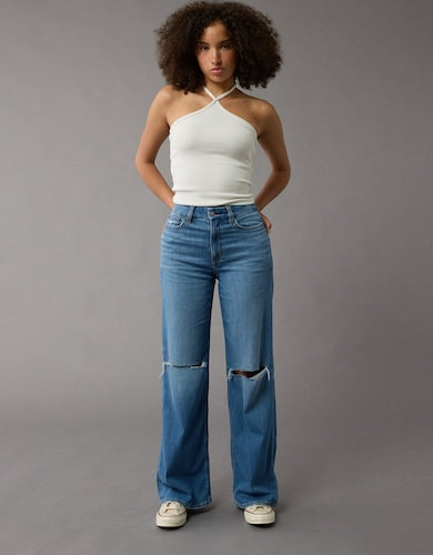 Women's High Rise Baggy Fit Jeans