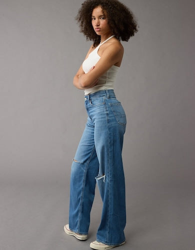 Women's High Rise Baggy Fit Jeans