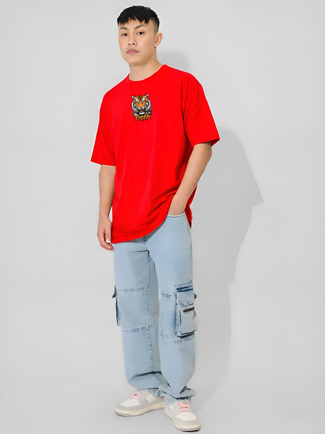 Fearless Tiger Oversized  T-shirt