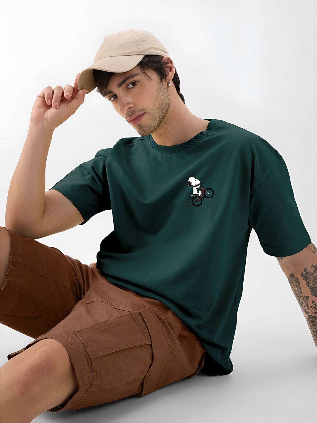 Snoopy Bicycle Oversized  T-shirt