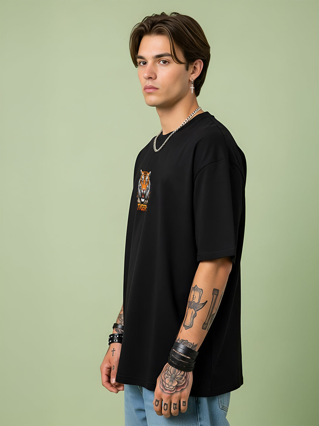 Fearless Tiger Oversized  T-shirt