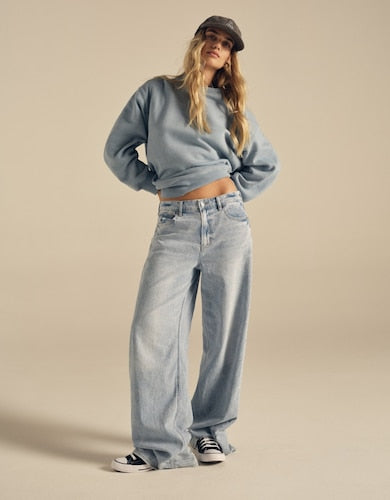 Women's High Rise Baggy Fit Jeans