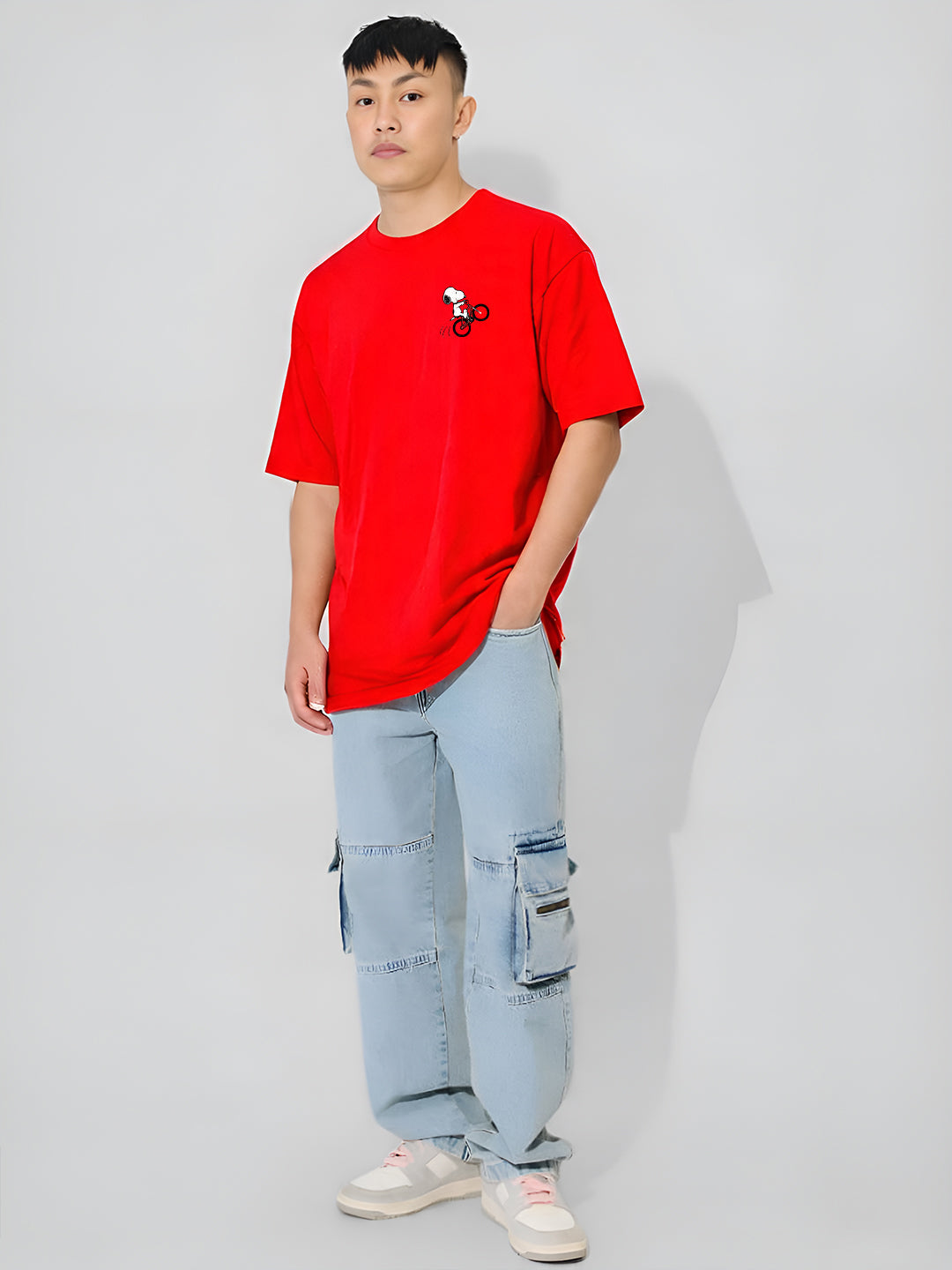 Snoopy Bicycle Oversized  T-shirt