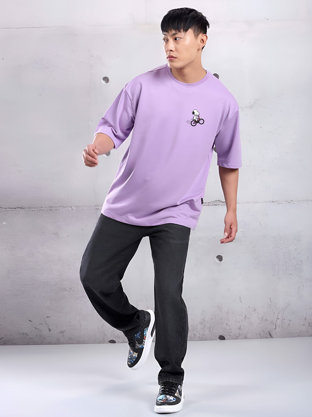 Snoopy Bicycle Oversized  T-shirt
