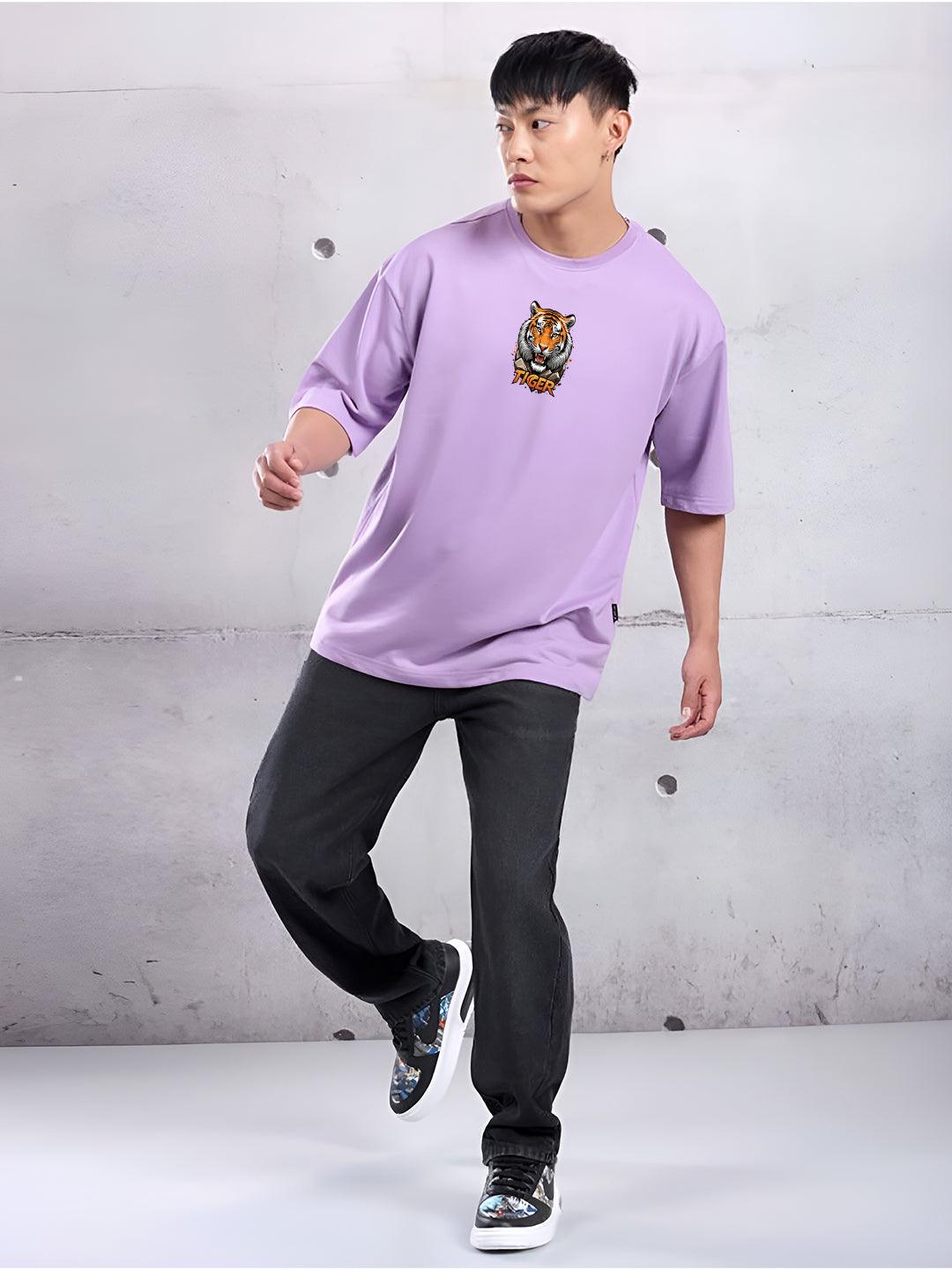 Fearless Tiger Oversized  T-shirt