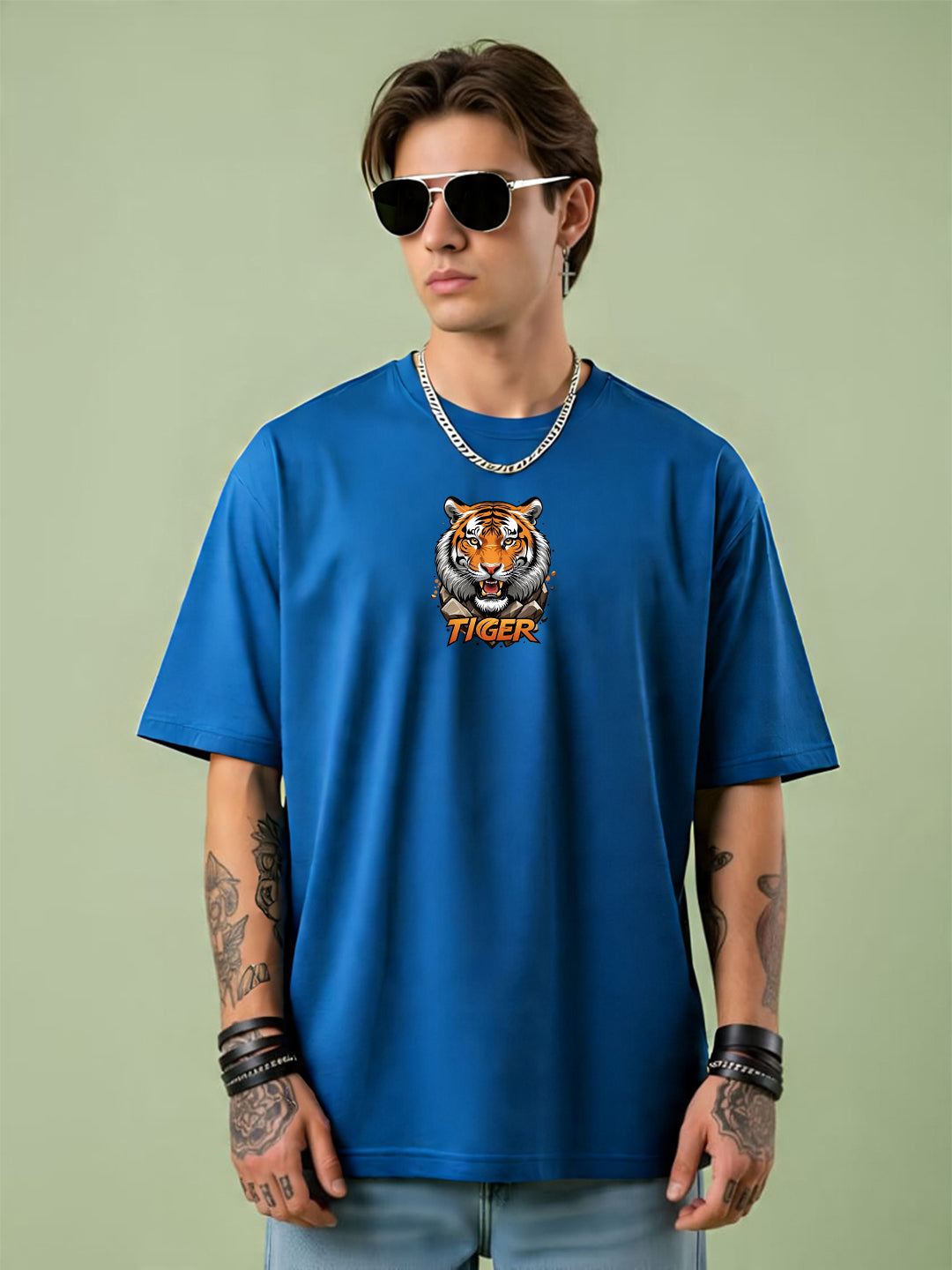 Fearless Tiger Oversized  T-shirt