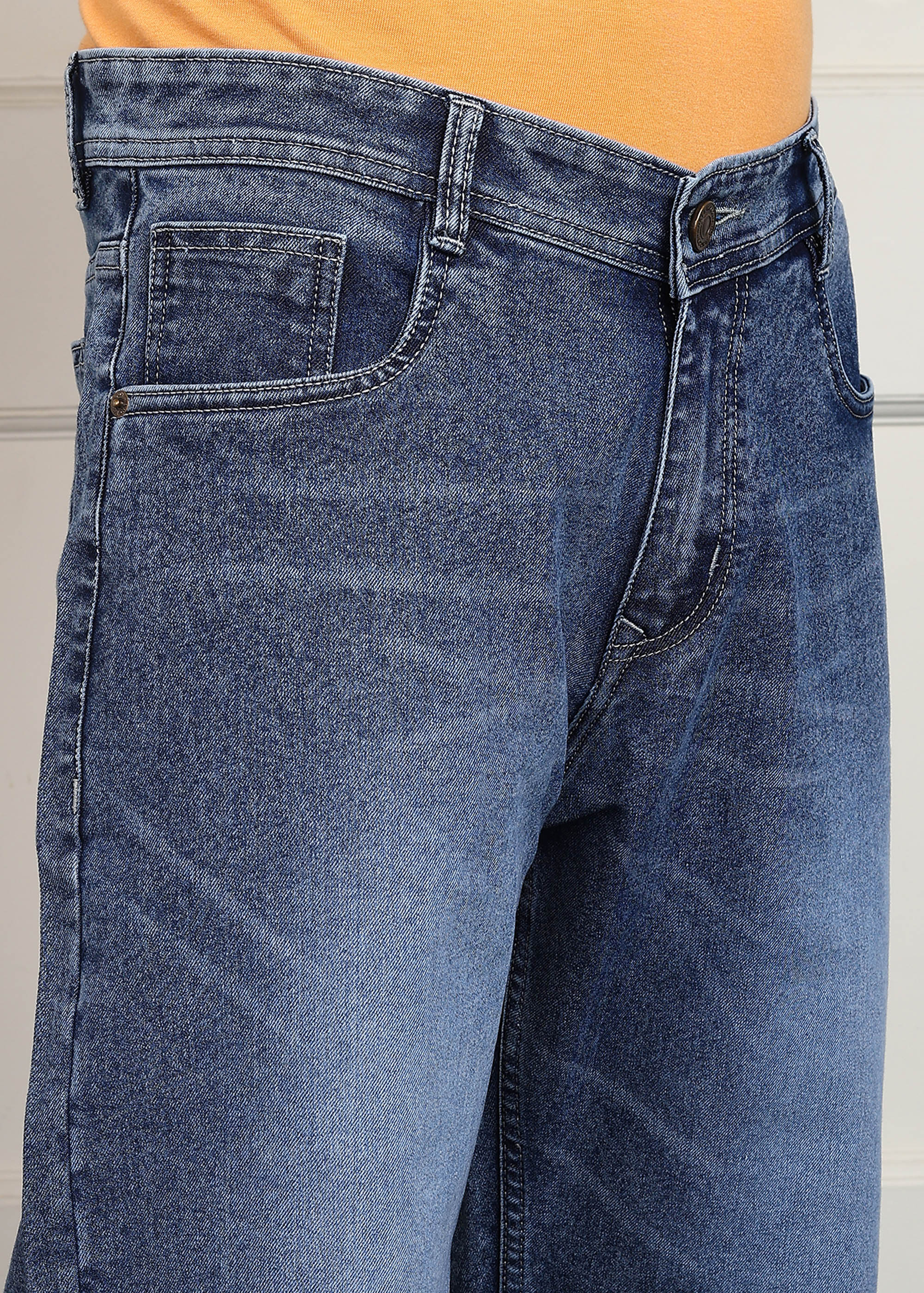 TOOMESJEANS Loose Fit Men Blue Baggy Jeans
