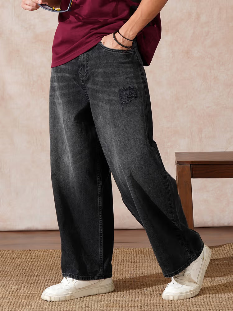 Mens Baggy Fit Men  Jeans...