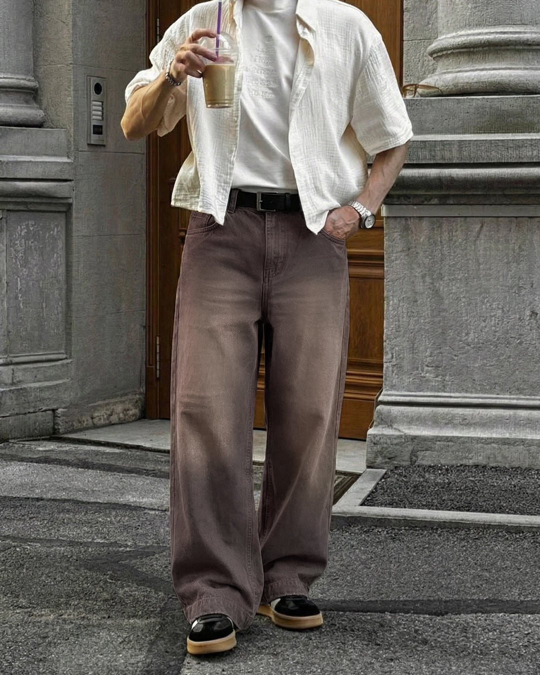 Desert Wash Solid Baggy Jean
