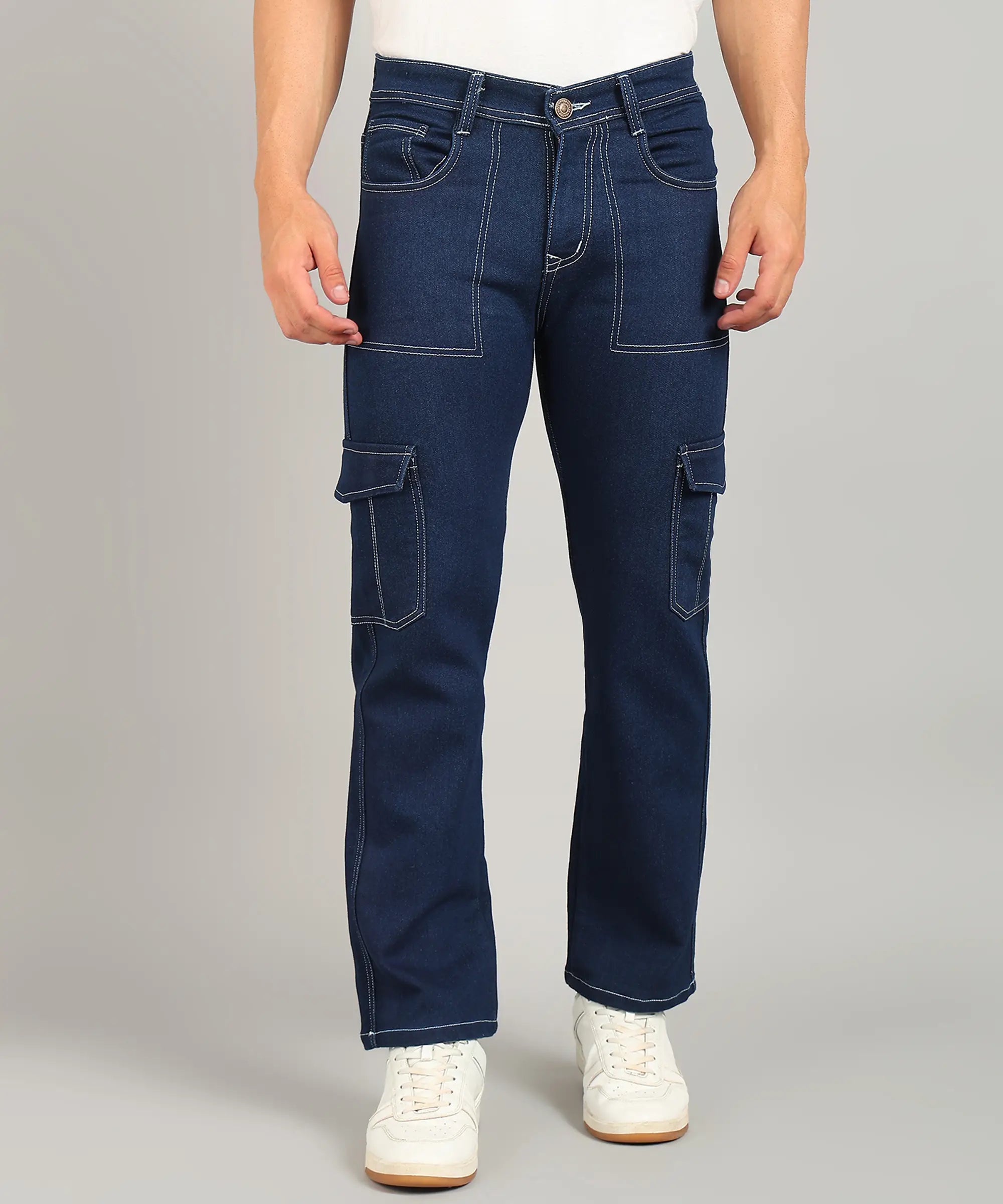 TOOMESJEANS Men Lycra Cargos
