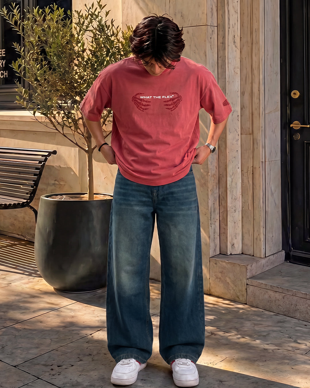 Desert Wash Solid Baggy Jean