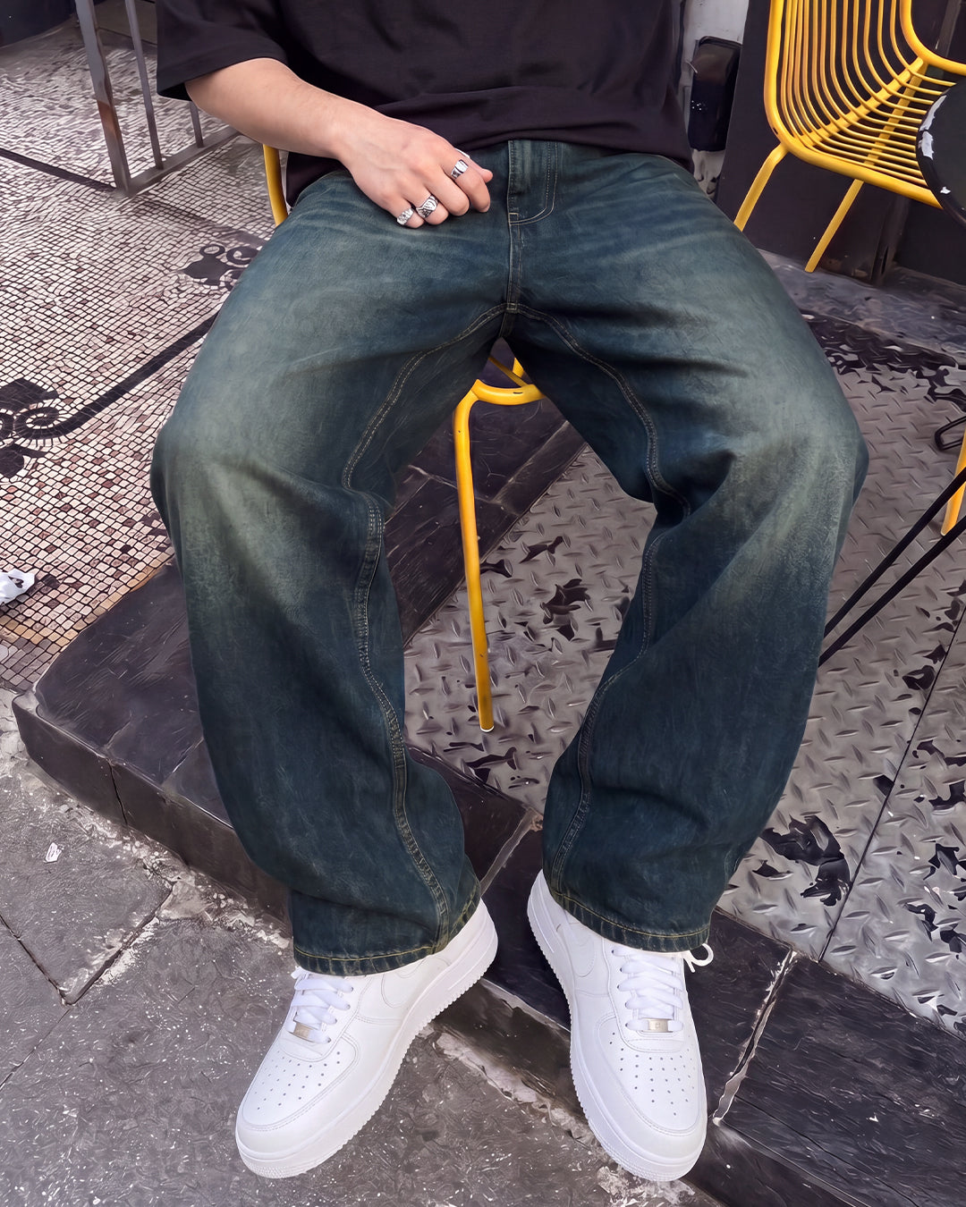 Desert Wash Solid Baggy Jean
