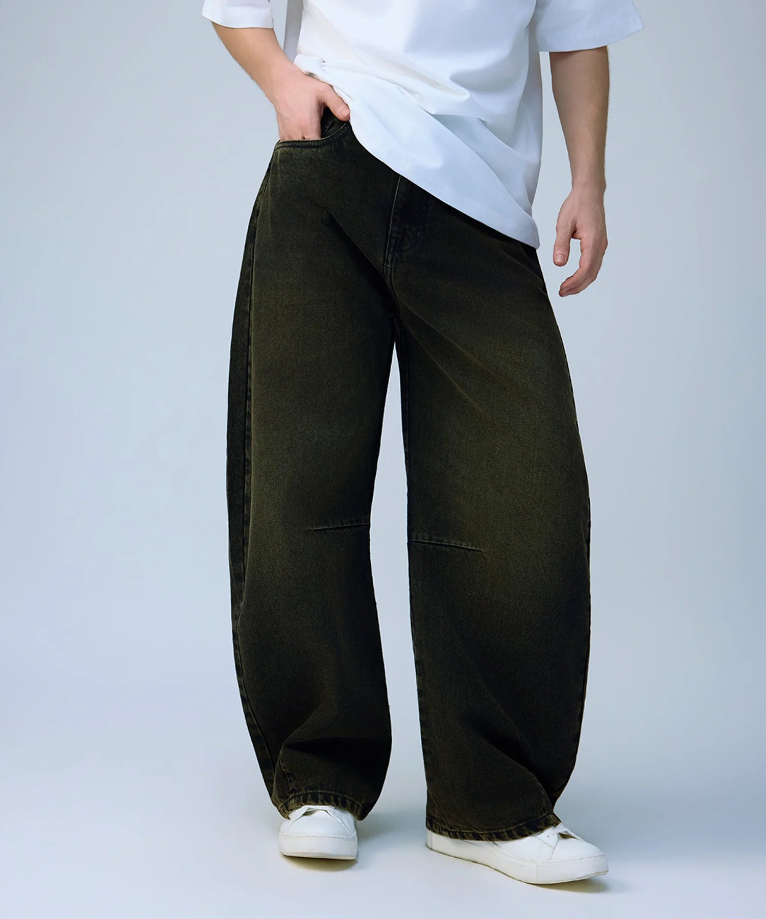Mens Barrel Fit Mens  Jeans