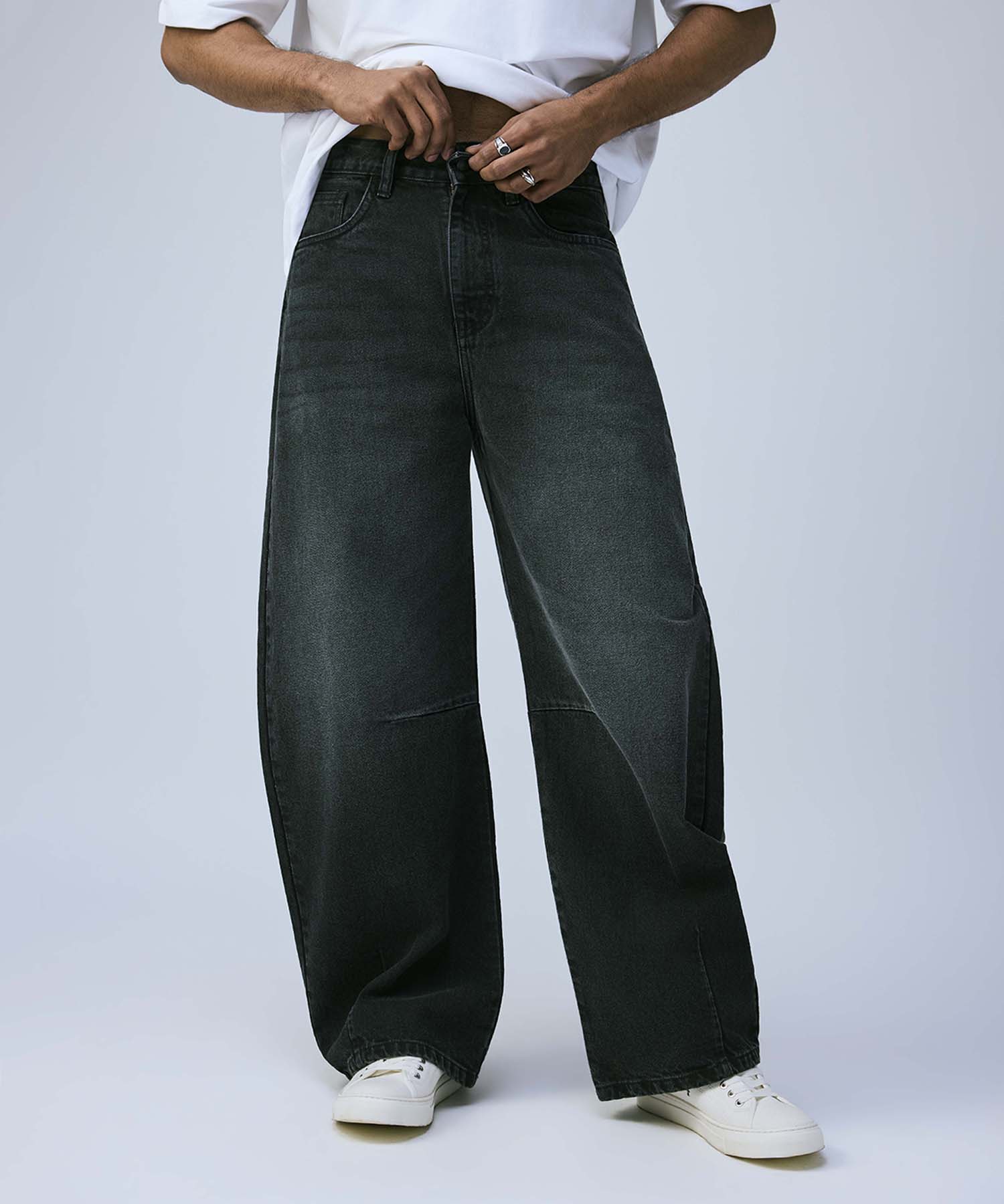 Mens Barrel Fit Mens  Jeans
