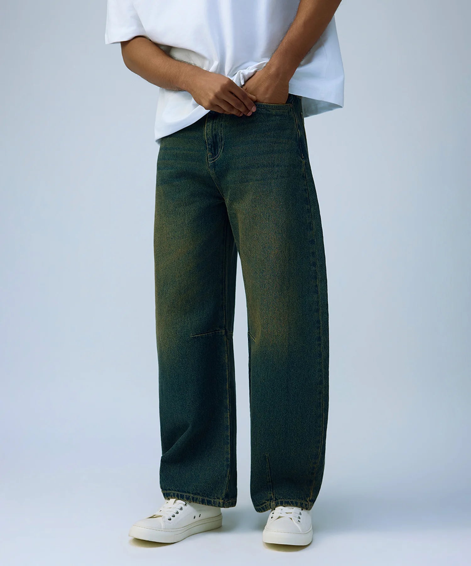 Mens Barrel Fit Mens  Jeans