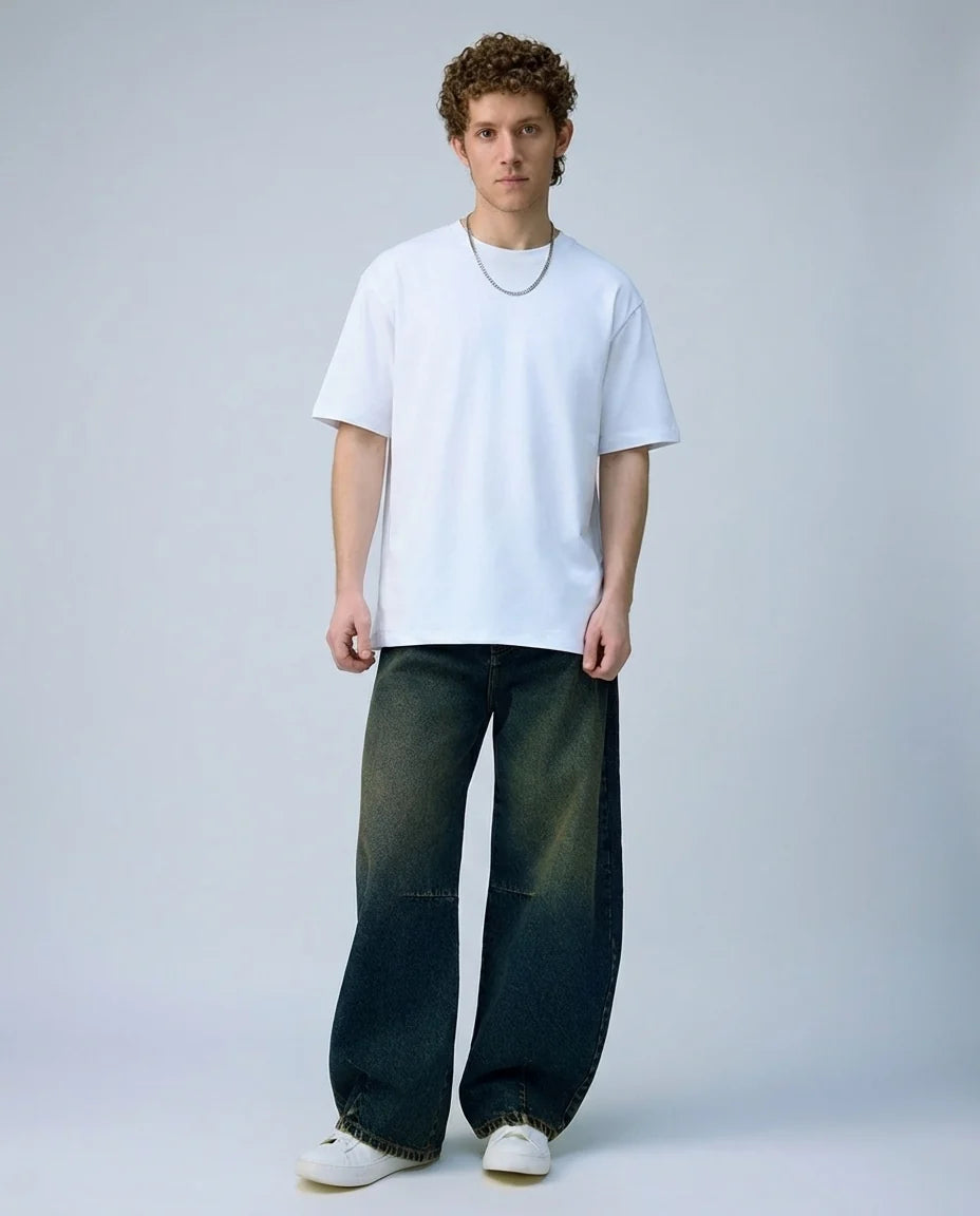 Mens Barrel Fit Mens  Jeans