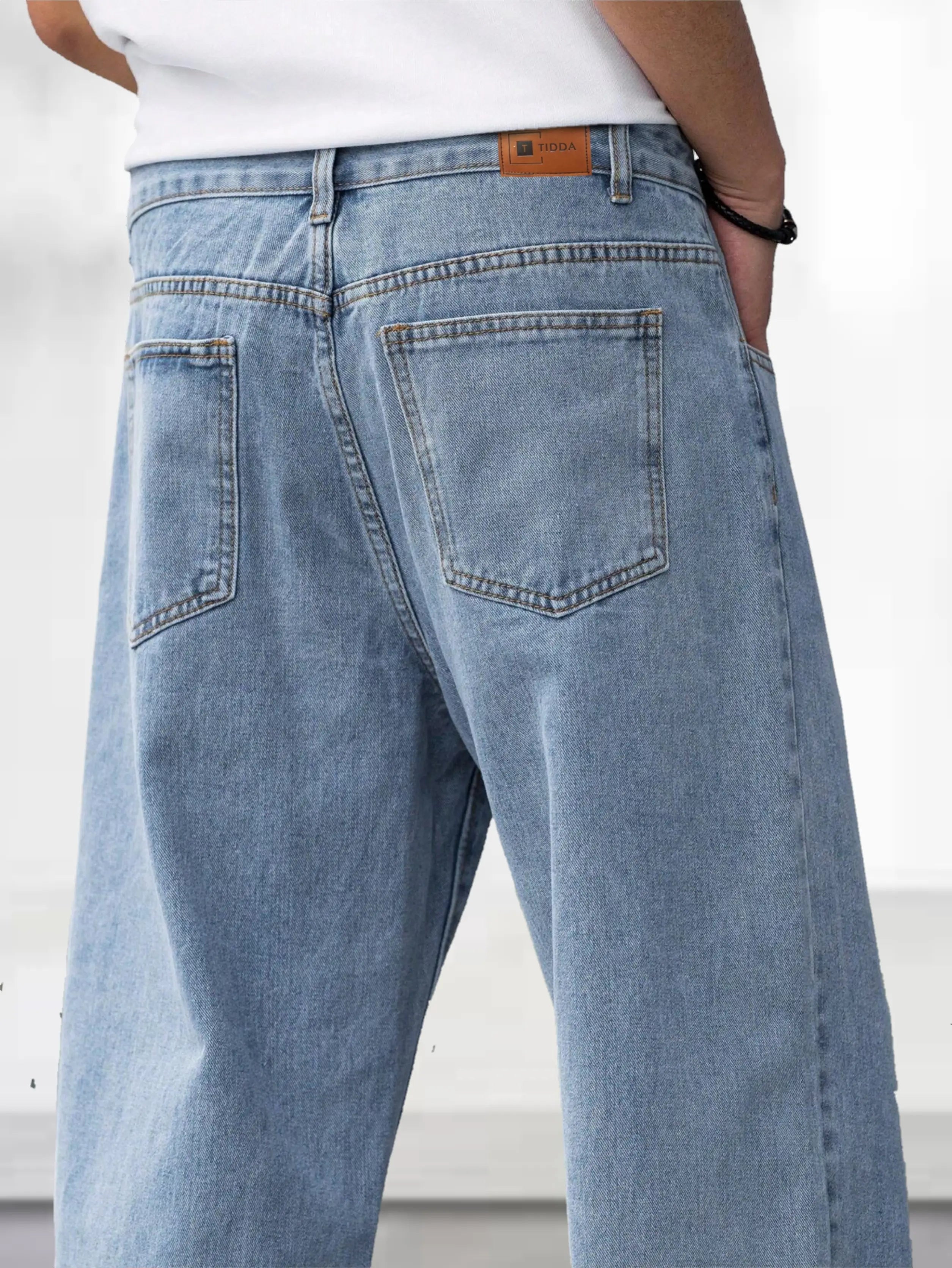 TOOMESJEANS  Loose Fit Men Light Blue Jeans
